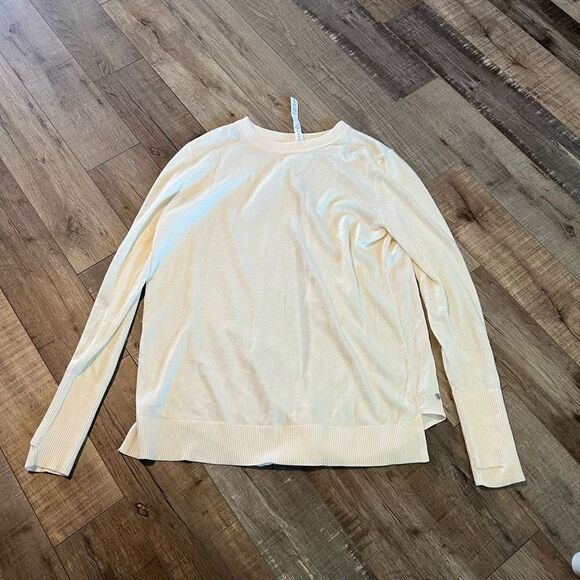 Lululemon Cashmere Cashlu At
Ease Pullover Sweater Ivory White
Back Panel size 8 - Picture 8 of 9